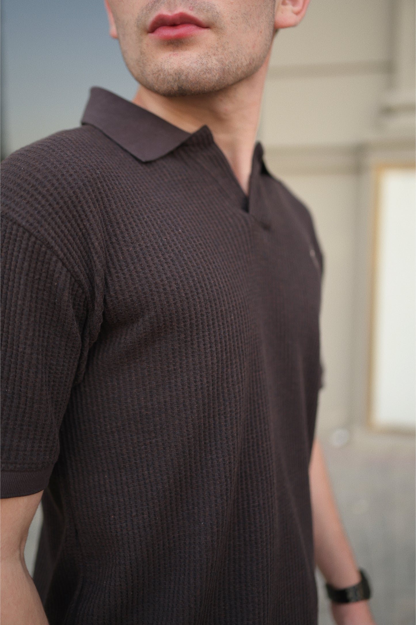 Textured Polo Shirt