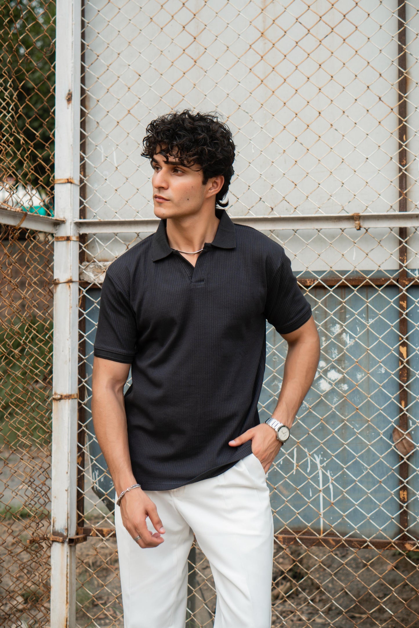 Textured Polo Shirt