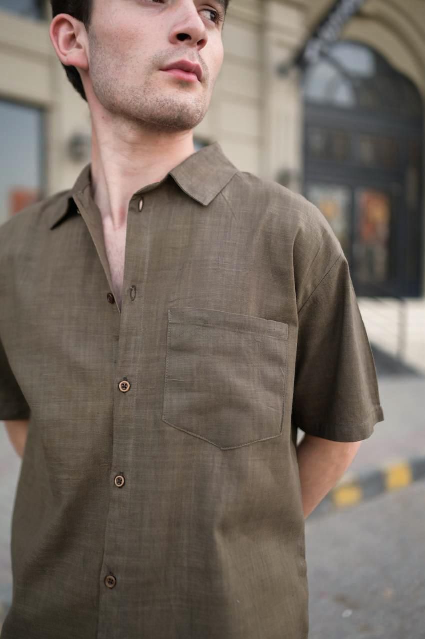 Relaxed Fit Linen Casual Shirt