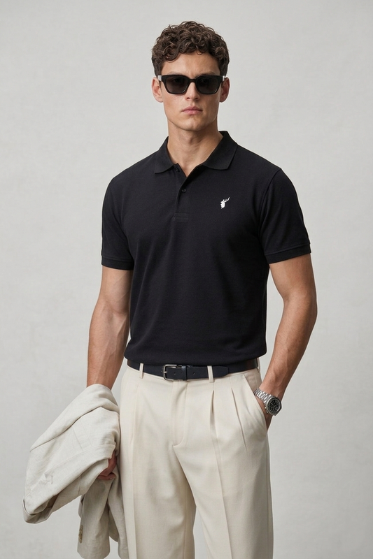 Classic Black Polo Shirt