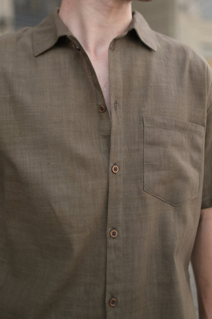 Relaxed Fit Linen Casual Shirt