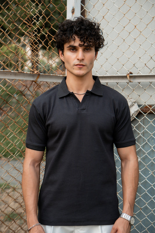 Textured Polo Shirt