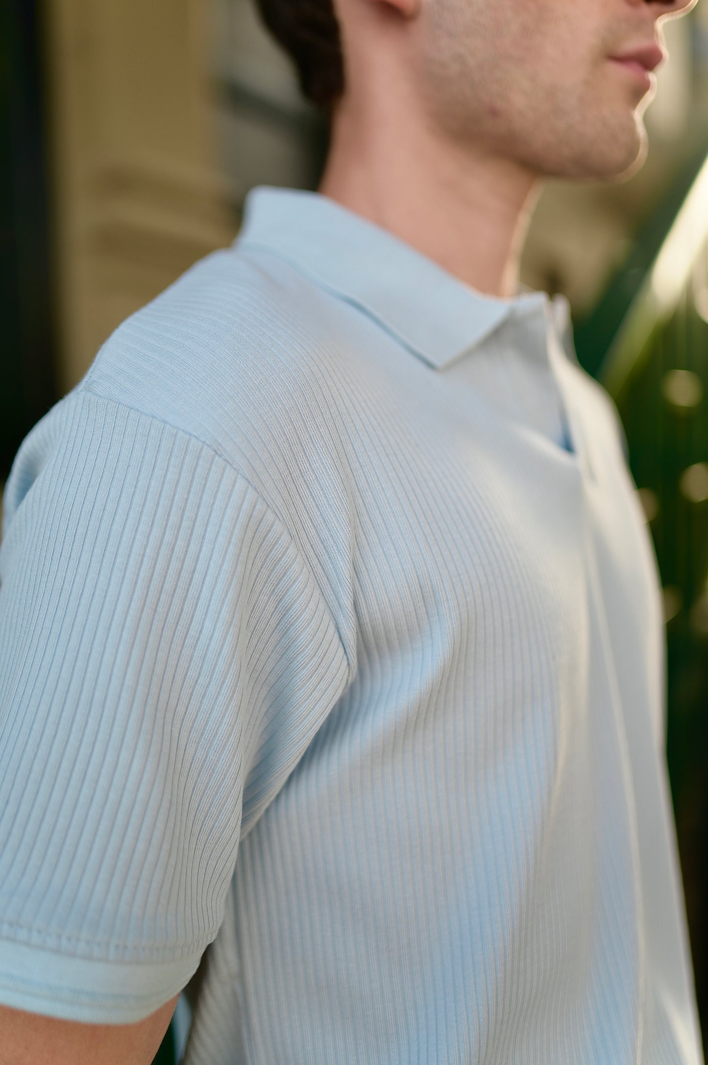 Sky Blue Drop Needle River Polo