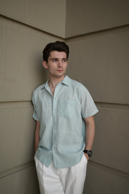 Relaxed Fit Linen Casual Shirt