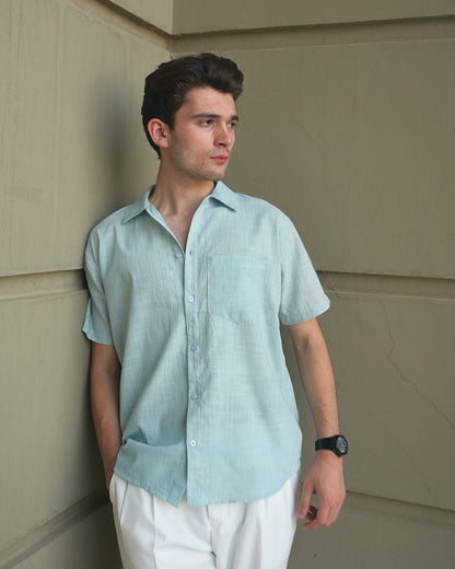 Relaxed Fit Linen Casual Shirt
