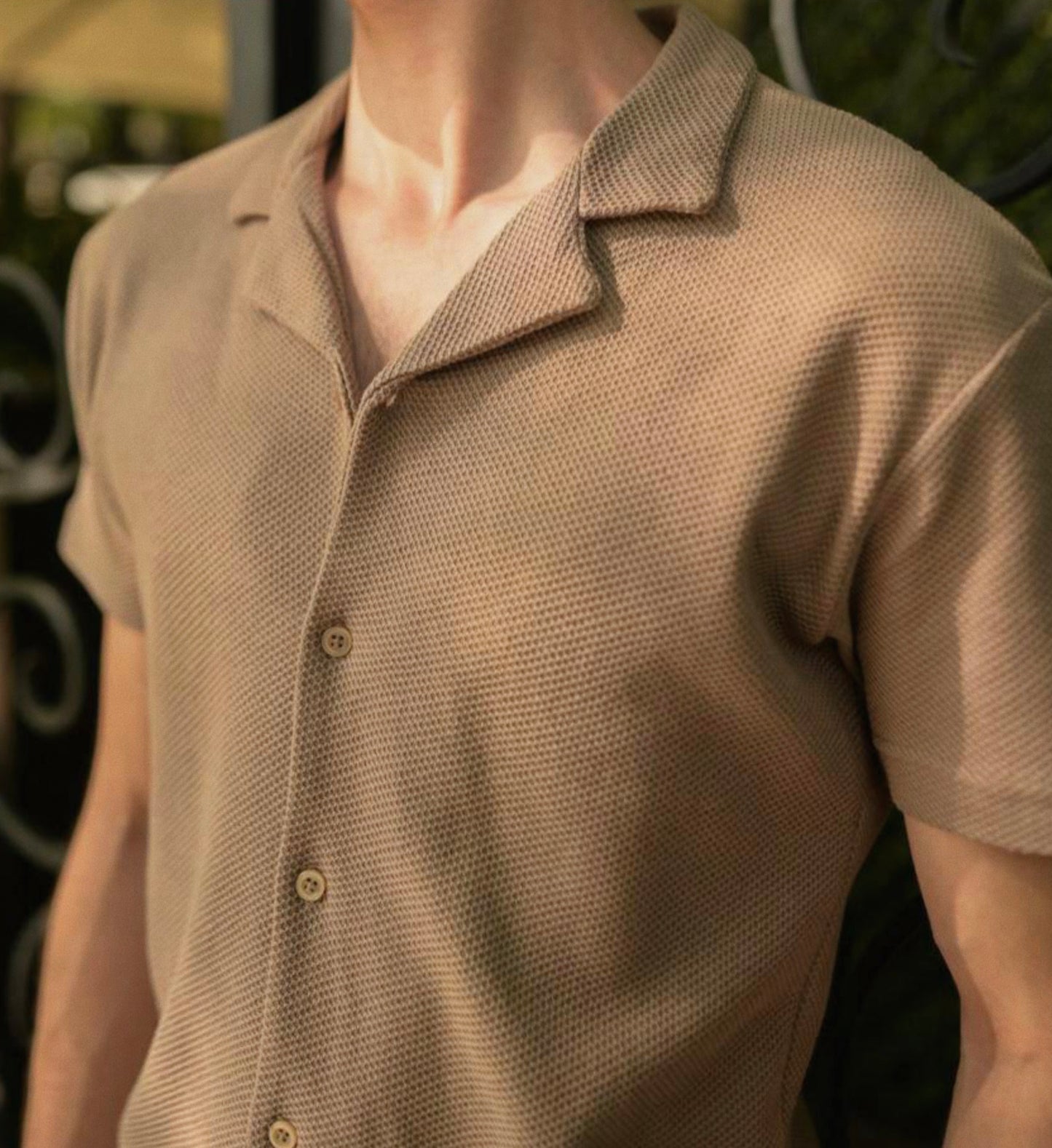 Textured Cuban Collar