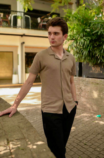 Textured Cuban Collar