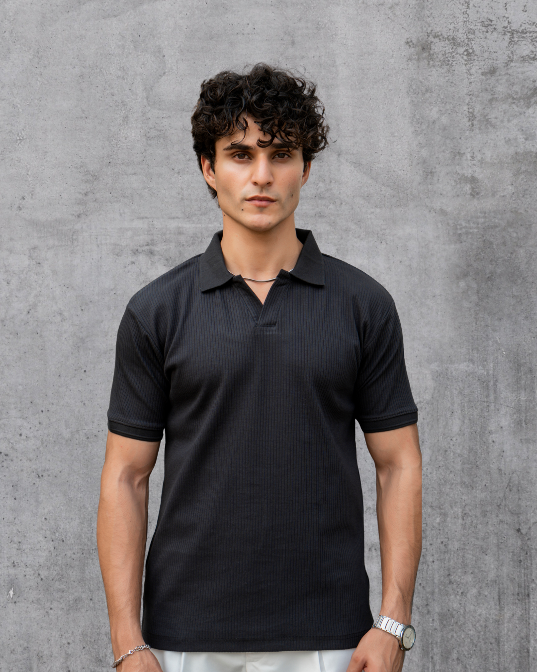 Textured Polo Shirt