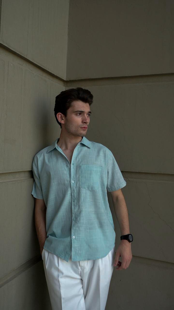 Relaxed Fit Linen Casual Shirt