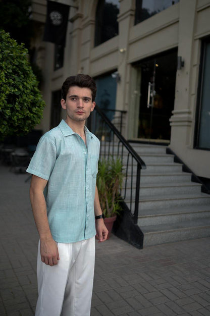 Relaxed Fit Linen Casual Shirt